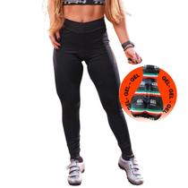 Calça de Ciclismo Way Feminina Forro Gel Densidade 100 Cós Alto Bolsos Laterais