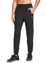 Calça de corrida BALEAF Workout Running Athletic Masculina Preta