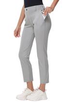 Calça de golfe feminina MIVEI elástica 7/8 no tornozelo UPF50+ em tecido de nylon Calça de golfe feminina MIVEI elástica 7/8 no tornozelo UPF50+ em tecido de nylon