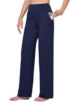 Calça de ioga Willit Wide Leg Dress Work com bolsos Navy M