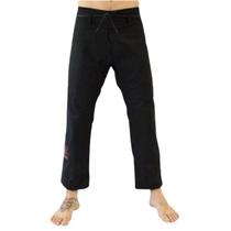 Calça de Kimono Jiu Jitsu Sarja Adulto Preto - Keiko