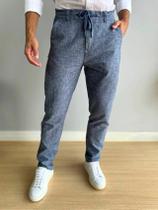 Calça de Linho Alfaiataria Masculina Slim Premium Conquest
