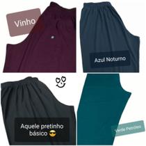 Calça de Malha Plus Size