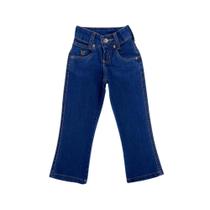 Calça De Menina Country Jeans Premium Infantil Original Race Bull Azul Stone Ref: 023 ST