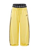 Calça de moletom Aelfric Eden Baggy Wide Leg Double Elastic Amarela