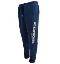 Calça de Moletom Azul Masculina Abercrombie & Fitch Extra GG Calça de Moletom Azul Masculina Abercrombie & Fitch Extra GG