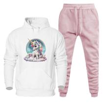 Calça de Moletom Basica Academia Com Blusa Canguru de Bolso e Capuz Estampada Trabalho Conforto Calça de Moletom Basica Academia Com Blusa Canguru de Bolso e Capuz Estampada Trabalho Conforto