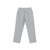 Calça de Moletom Cinza Unissex com Elástico e Bolsos P ao GG Calça de Moletom Cinza Unissex com Elástico e Bolsos P ao GG