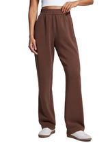 Calça de moletom CRZ YOGA SoftAura Wide Leg Modal feminina Coffee S