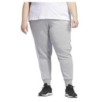 Calça de moletom feminina Adidas Essentials, 3 listras, lã, cinza Calça de moletom feminina Adidas Essentials, 3 listras, lã, cinza