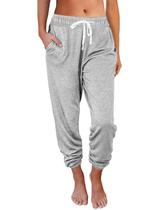 Calça de moletom feminina AUTOMET, lounge, casual, cinza, tamanho M Calça de moletom feminina AUTOMET, lounge, casual, cinza, tamanho M