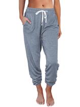Calça de moletom feminina AUTOMET Lounge Pijama Joggers Greyblue S Calça de moletom feminina AUTOMET Lounge Pijama Joggers Greyblue S