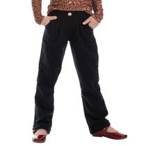 Calça de Moletom Feminina com Botão - Patota Toda Calça de Moletom Feminina com Botão - Patota Toda