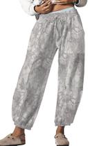 Calça de moletom feminina Sujama Leopard Print Baggy Barrel 2026