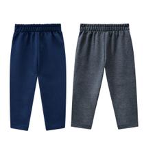 Calça de moletom flanelada peluciada da marca kyly kit com 2 peças