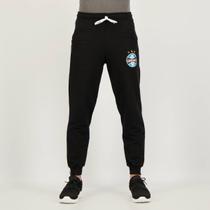 Calça de Moletom Grêmio Retrô Escudo Preta