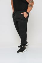 Calça De Moletom Helanca Masculina Com Bolsos Punho No Tornozelo Calça De Moletom Helanca Masculina Com Bolsos Punho No Tornozelo