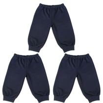 Calça de Moletom Infantil Azul-Marinho Combo 3 Calças Macias, Grossas e Confortáveis Ideais para Escolinha Calça de Moletom Infantil Azul-Marinho Combo 3 Calças Macias, Grossas e Confortáveis Ideais para Escolinha