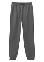 Calça de Moletom Infantil Cinza Flanelada com Punho Malwee Calça de Moletom Infantil Cinza Flanelada com Punho Malwee