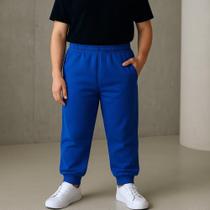 Calça De Moletom Infantil Jogger Skinny Meninos Meninas Moletinho