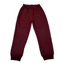 Calça de Moletom Infantil para Inverno e Frio Flanelada Algodao Vinho Criança de 10 a 16 anos - Baby Deluxe