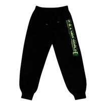 Calça de Moletom Infantil Rovitex New World Preto