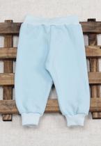 Calça de Moletom Infantil Unissex - Azul Bebê - Ame Kids