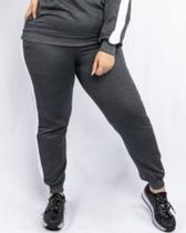 Calça de moletom jogger bolso feminina com faixa e punho P ao GG Qualidade Dalri