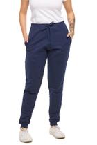 Calça de Moletom Jogger Slim Fit Básica Lisa Feminina - M9