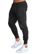 Calça de Moletom Jogger Slim Fit Básica Lisa Masculina - M9