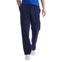 Calça de moletom masculina Hanes em algodão jersey azul-marinho 33" XL Calça de moletom masculina Hanes em algodão jersey azul-marinho 33" XL