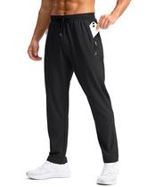 Calça de moletom masculina Pudolla, de secagem rápida, resistente à água, preta, XL