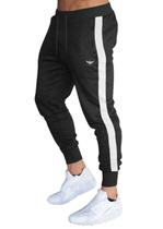Calça de moletom masculino slim jogger listra logo konoa Calça de moletom masculino slim jogger listra logo konoa