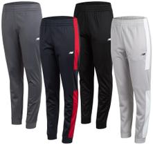Calça de moletom New Balance Boys, pacote com 4 unidades, Active Tricot Jogger, tamanho 7 Calça de moletom New Balance Boys, pacote com 4 unidades, Active Tricot Jogger, tamanho 7