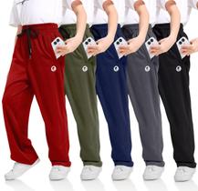 Calça de moletom OCYMA Boys com bolsos com zíper, pacote com 5 a 24 anos