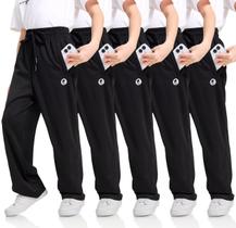 Calça de moletom OCYMA Boys com bolsos com zíper, pacote com 5 a 24 anos Calça de moletom OCYMA Boys com bolsos com zíper, pacote com 5 a 24 anos