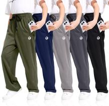 Calça de moletom OCYMA Boys com bolsos com zíper, pacote com 5 a 24 anos Calça de moletom OCYMA Boys com bolsos com zíper, pacote com 5 a 24 anos