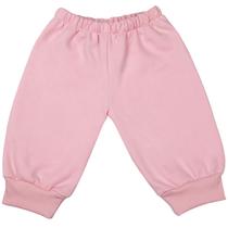 Calça De Moletom Para Bebê Tam. 6m a 18m Cor de Rosa