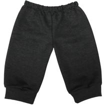 Calça de Moletom Para Bebê Tamanhos 6 ao 18 Meses - Cor Cinza Escuro (Grafite)