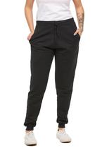 Calça de moletom plus size feminina jogger slim fit básica lisa - m9p Calça de moletom plus size feminina jogger slim fit básica lisa - m9p
