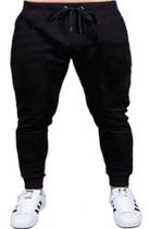 Calça de Moletom Plus Size G1 A G4 Unissex Slim Com Bolso Quentinho