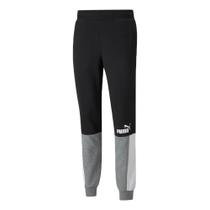 Calça de moletom puma ess+ block masculina