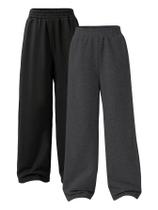 Calça de moletom RoseSeek para menina, folgada, elástica, 15 anos, cinza escuro Calça de moletom RoseSeek para menina, folgada, elástica, 15 anos, cinza escuro