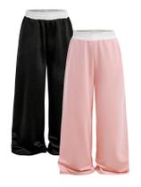 Calça de moletom RoseSeek para meninas, cintura elástica, cintura elástica, pacote com 2