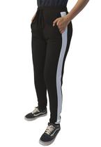Calça de moletom slim jogger listra feminina - m14