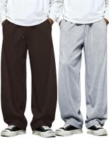 Calça de moletom SOLY HUX masculina com cordão, elástico, cintura larga, perna larga