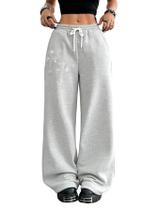 Calça de moletom SOLY HUX Y2k folgada com cordão na cintura para mulheres Calça de moletom SOLY HUX Y2k folgada com cordão na cintura para mulheres