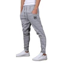 Calça de moletom wooks masculina saruel skinny sport luxo