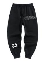 Calça de moletom ZAFUL Chicago Black S para corredores casuais masculinos Calça de moletom ZAFUL Chicago Black S para corredores casuais masculinos