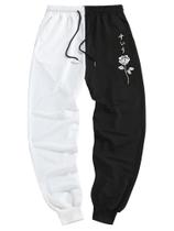 Calça de moletom ZAFUL estampada para homens, corredores casuais, tamanho GG